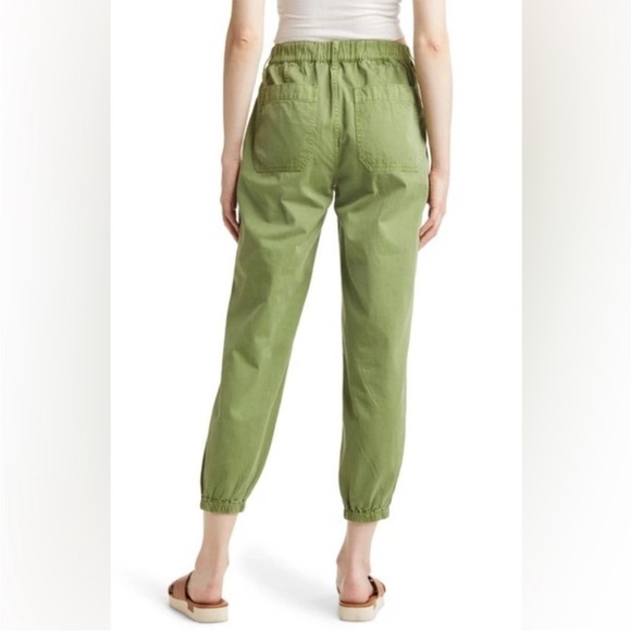 Madewell Griff Twill Jogger Pants Faded Fern 26 NWT - Picture 2 of 8